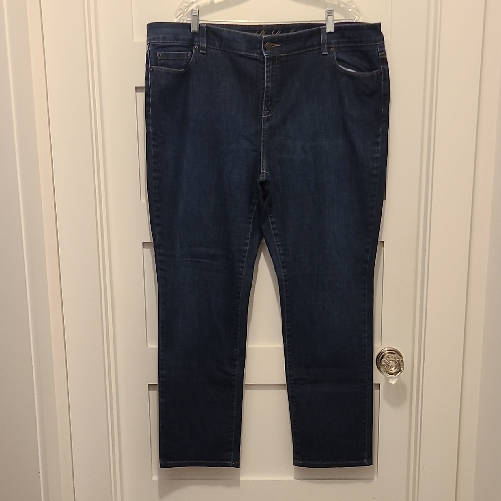 L.L. Bean Women's Dark Blue Skinny Jeans